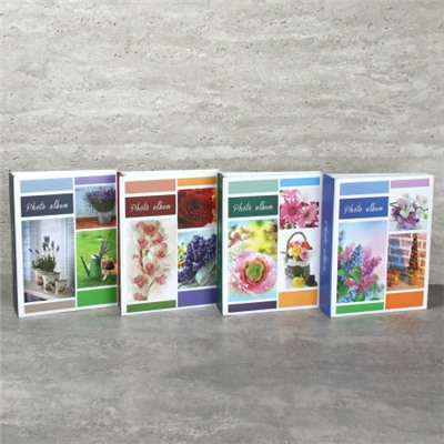 Фотоальбом 200 фото 10х15 Цветы / 8211 /уп 48/