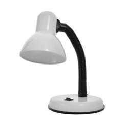 Лампа настольная Е27, с выкл. (220 В) белая 34×14×14 RISALUX