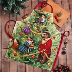Фартук новогодний «Этель» Noble Christmas 60×70 см, 100% хлопок, саржа 190 г/м²