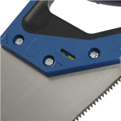 Ножовка по дереву ТУНДРА, 2К рукоятка, 2D заточка, каленый зуб, 7-8 TPI, 450 мм