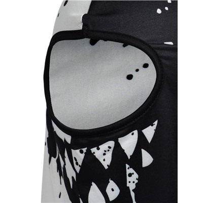 Маска-балаклава Black and White, размер универсальный, чёрная