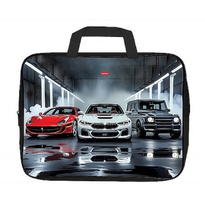 Папка А4 на молнии с ручками 350х265х40 мм "Мир авто" (094998) 31121 Хатбер