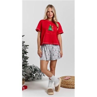 Костюм женский Праздник-4.1 (Красный)