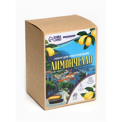 Подарочный набор для приготовления настойки «Лимончелло», набор специй, штоф