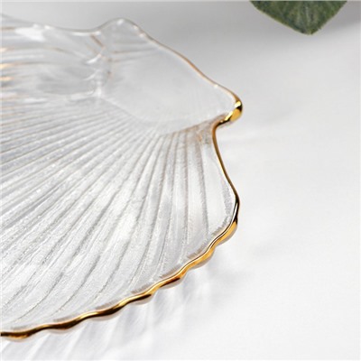 Блюдо сервировочное Magistro «Ракушка», 14×13.5×1.5 см, фигурное