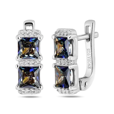 Серьги, мистик кварц синий, Лучиа