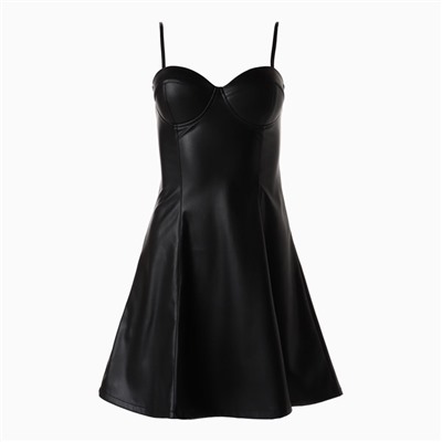 Платье мини женское кожаное MIST, размер XS