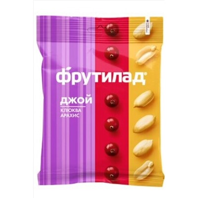 Смесь фруктово-ореховая "Джой" (цукаты клюквы, арахис ) 45г ЭКОПРОДУКТЫ, 1190990