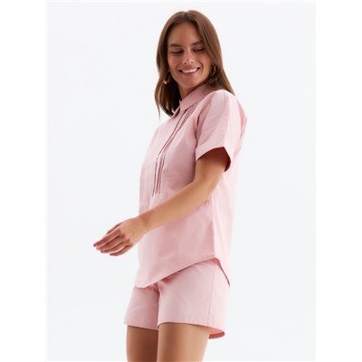 Костюм женский (рубашка, шорты) MINAKU: Enjoy, розовый, размер 48