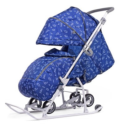 Коляска комбинированная "Наши детки 3-1К" (принт с динозавриками)