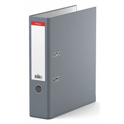 Папка-регистратор 70 мм "Стандарт" 286 серый с уголками ПВХ ErichKrause