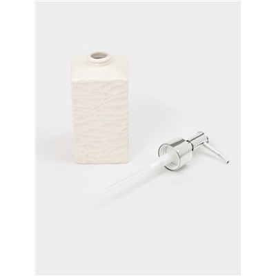 Дозатор для жидкого мыла «Хрусталь», белый