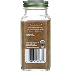 Simply Organic, Молотый мускатный орех, 65 г (2,30 унции)