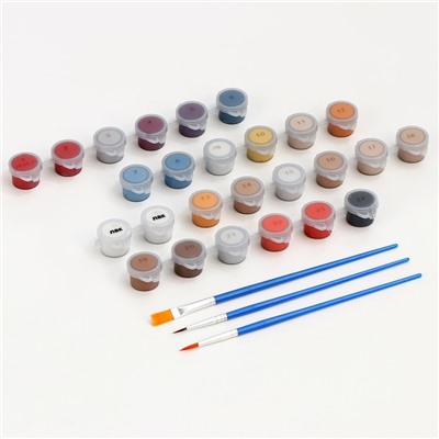 Картина по номерам на холсте с подрамником «Кот с ангелами» 40×50 см