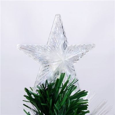 Ёлка светодиодная «Галактика» 90 см, диаметр нижнего яруса 50 см, 80 ПВХ веток, мигание, свечение белое/синие