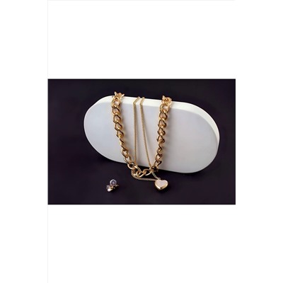 Колье Сердце двустороннее + Подарок НАТАЛИ, 1133044