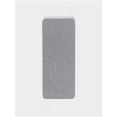 Подставка диатомитовая для губки и аксессуаров для ванной, 25×10 см, серая