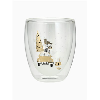 Стакан новогодний с двойными стенками «Чудеса рядом», 300 мл