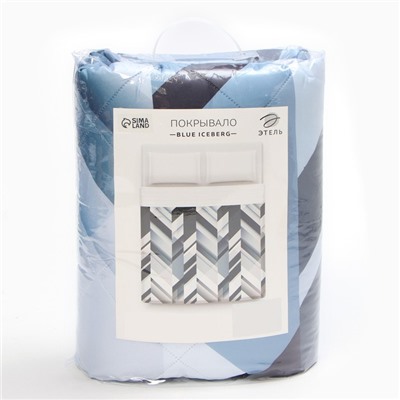 Покрывало евро «Этель» Blue iceberg, 230×210±5 см, микрофибра