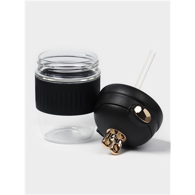 Бутылка для воды «Ушки», 350 мл, 9.5×9×17 см, стекло, МИКС