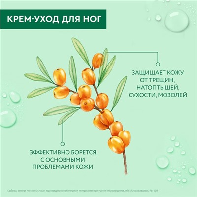 Крем-уход для ног Чистая линия «Интенсивное питание», 75 мл