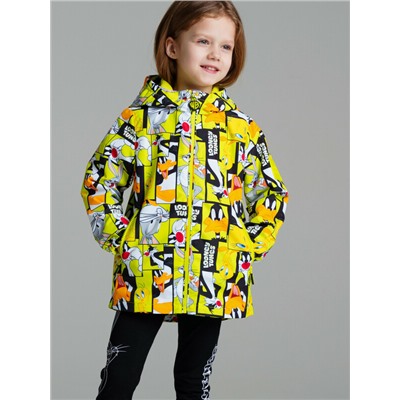 Куртка текстильная с полиуретановым покрытием для девочек (ветровка)