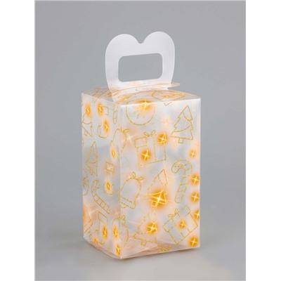 Коробка подарочная новогодняя складная ПВХ «Загадай желание» 12×7×7 см