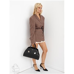 Сумка женская кожаная 98349-2P black Velina Fabbiano-Safenta  в Новосибирске