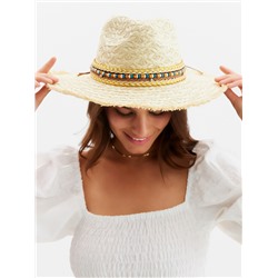 Шляпа женская летняя MINAKU, бежевая, размер 56-58