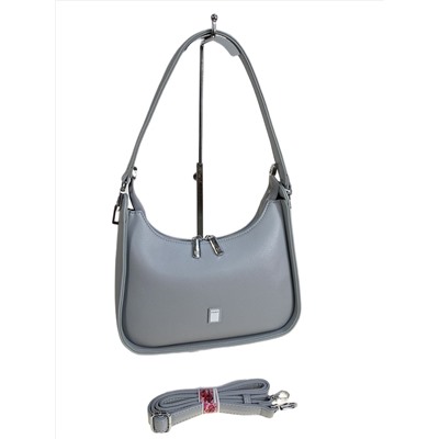 Женская сумка из искусственной кожи, цвет светло серый