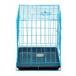 УЦЕНКА Клетка для собак 51×35×41 см, голубая