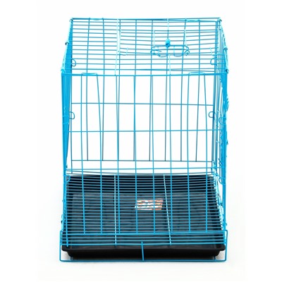 УЦЕНКА Клетка для собак 51×35×41 см, голубая