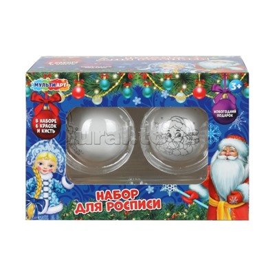 Роспись ёлочной игрушки 2 шара,