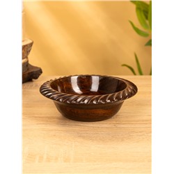 Чаша «Тарталетка», 16×16×5 см, дерево шишам