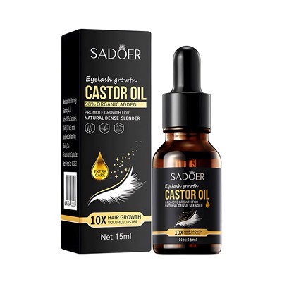 Касторовое масло для роста ресниц SADOER