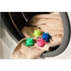 Шарики для стирки белья Доляна, d=6 см, 4 шт., МИКС