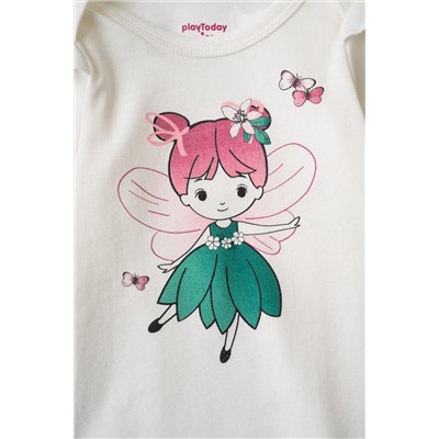 Боди детское трикотажное для девочек, 3 шт в комплекте PLAYTODAY, 1240125