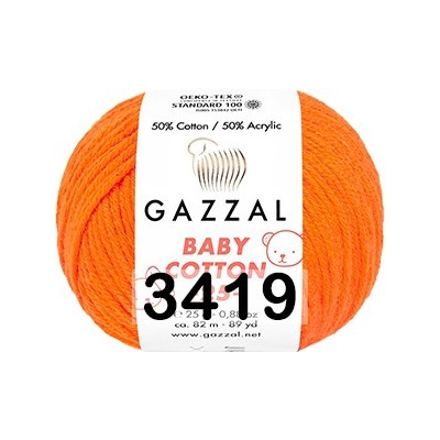 Пряжа Gazzal Baby Cotton 25
