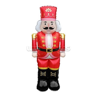 Шар 3D (48''/122 см) Фигура, Щелкунчик, Красный, 1 шт. в уп.