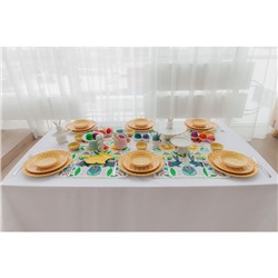 Блюдо сервировочное SL Home «Лесные кролики», 14,5×11×17,3 см, керамика, цвет белый