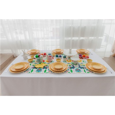 Блюдо сервировочное SL Home «Лесные кролики», 14,5×11×17,3 см, керамика, цвет белый