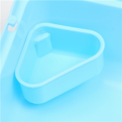 Клетка для мелких грызунов «Пижон», с наполнением, 23×17×45 см, голубая