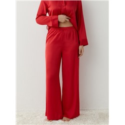 Omsa Пижама OmD 0230D GRAZIA  Пижама жен. (Рубашка удлинен.с поясом+Брюки прямые однотон), PL