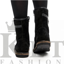 Сапожки женские замшевые Зима, войлочная подошва