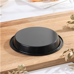 Форма для выпечки Доляна «Жаклин», 16×2.5 см, антипригарное покрытие, цвет чёрный