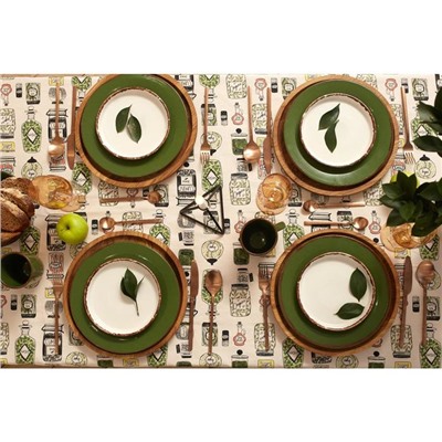 Скатерть Этель «Kitchenware» 149×250 см, 100% хлопок, саржа 190 г/м²