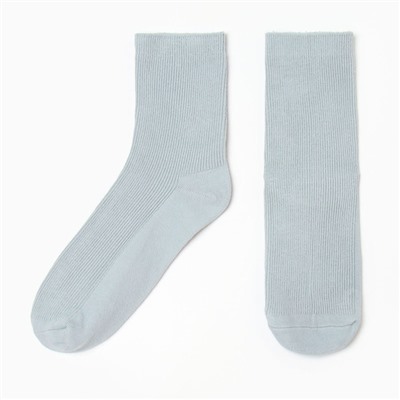 Носки женские KAFTAN Base, размер 36-39 (23-25 см), серо-голубые