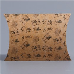 Коробка подарочная новогодняя складная «С Новым годом», 11×8×2 см