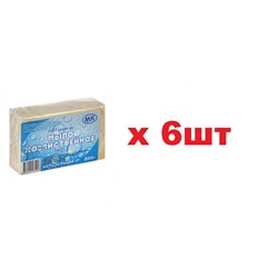 Мыло хозяйственное 72% 200г в цветной пленке 6шт