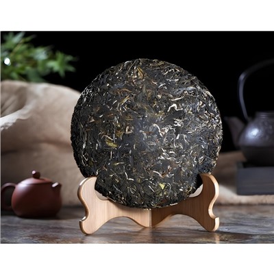 Чай зелёный китайский выдержанный «Шен Пуэр Shengtau qizibing», 2020 г, блин, 357 г